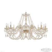 Большая хрустальная люстра Bohemia IVELE Crystal 101/12/360 G