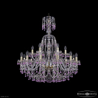 Большая хрустальная люстра Bohemia IVELE Crystal 1410/12+6/300/XL-95 G V7010