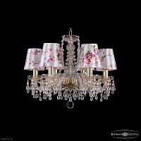 Хрустальная подвесная люстра Bohemia IVELE Crystal 1410/6/160 G V0300 SH28