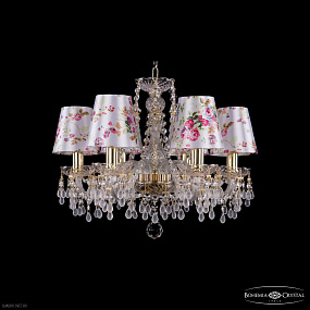 Хрустальная подвесная люстра Bohemia IVELE Crystal 1410/6/160 G V0300 SH28
