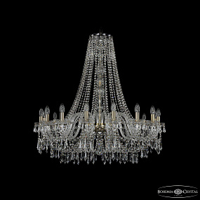 Большая хрустальная люстра Bohemia IVELE Crystal 1403/16/360/h-100 Pa