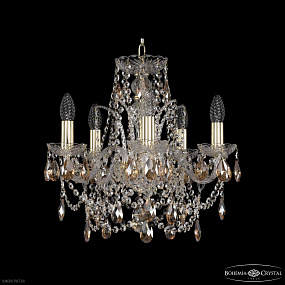 Хрустальная подвесная люстра Bohemia IVELE Crystal 1411/5/141 G K721