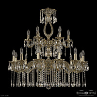Большая хрустальная люстра Bohemia IVELE Crystal Florence 71302/12+6/300/2d A GB
