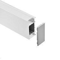 Двусторонний накладной алюминиевый профиль, 2 метра Donolux DL18520Alu
