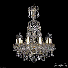 Хрустальная подвесная люстра Bohemia IVELE Crystal 1403/10/141/XL-61 G
