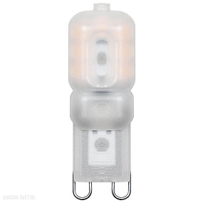 Лампа светодиодная Feron G9 5W 2700K Прямосторонняя Матовая LB-430 25636