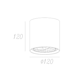 Накладной светильник Zumaline BOX 50630