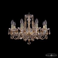 Хрустальная подвесная люстра Bohemia IVELE Crystal 1402/8/195/G/R721