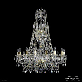 Большая хрустальная люстра Bohemia IVELE Crystal 1411/16/300/XL-108 G