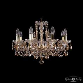 Хрустальная подвесная люстра Bohemia IVELE Crystal 1402/8/195/G/R721