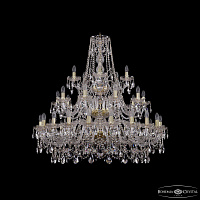Большая хрустальная люстра Bohemia IVELE Crystal 1411/20+10+5/400/3d G