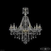 Большая хрустальная люстра Bohemia IVELE Crystal 1415/12/360/XL-113 G
