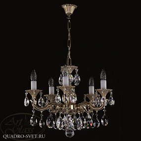 Люстра подвесная ARTGLASS JARMILA V. WHITE GOLD CE