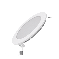 Светодиодный встраиваемый светильник Gauss ультратонкий круглый IP20 9W 2700K
