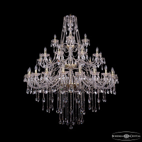 Большая хрустальная люстра Bohemia IVELE Crystal 1415/20+10+5/530/3d G