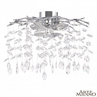 Потолочная хрустальная люстра Arte Milano 234001/D500/4/B Cr