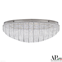 Хрустальная потолочная светодиодная люстра APL LED Sicilia SH508.2.80.M.Ni.4000