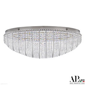 Хрустальная потолочная светодиодная люстра APL LED Sicilia SH508.2.80.M.Ni.4000