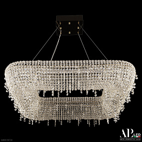 Хрустальная подвесная светодиодная люстра APL LED Rimini S504.0.80.B.4000.Gold