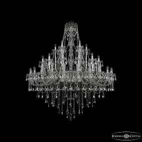 Большая хрустальная люстра Bohemia IVELE Crystal 1415/24+12+6/530 Ni