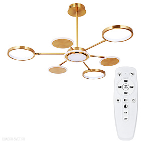 Потолочная светодиодная люстра Arte Lamp SIENNA A1363PL-6PB