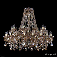 Большая хрустальная люстра Bohemia IVELE Crystal 1411/20+10/400 G M721
