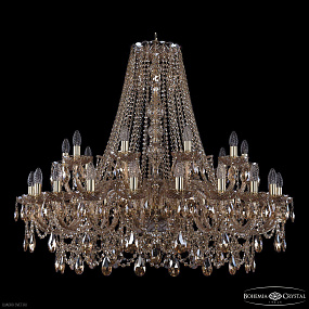 Большая хрустальная люстра Bohemia IVELE Crystal 1411/20+10/400 G M721