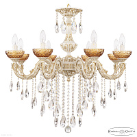 Хрустальная подвесная люстра Bohemia IVELE Crystal AL79101/8/250 B WMG P Amber/M-1F