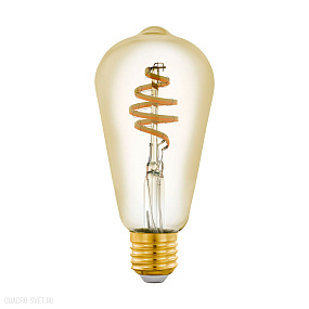 Светодиодная филаментная лампа ST64, 5,5W (E27), 2200-6500K, 400lm, золото EGLO LM_LED_E27 12583