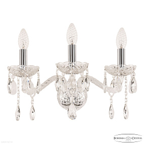 Бра хрустальное Bohemia IVELE Crystal 107B/3/165 Ni