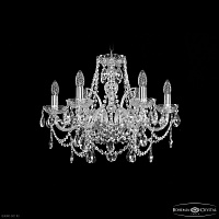 Хрустальная подвесная люстра Bohemia IVELE Crystal 1411/6/195 Ni