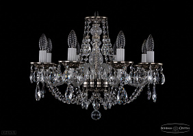 Хрустальная подвесная люстра Bohemia IVELE Crystal 1606/8/195/NB