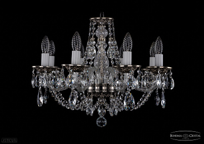 Хрустальная подвесная люстра Bohemia IVELE Crystal 1606/8/195/NB