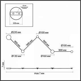 Настенный светодиодный светильник Odeon Light TRAVERTINO 6625/25WL