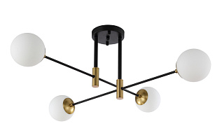 Потолочная люстра Crystal Lux FIDEL PL4 BLACK