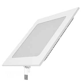 Светодиодный встраиваемый светильник Gauss ультратонкий квадратный IP20 12W 4100K