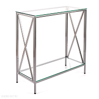 Консольный столик с полкой в прихожую AllConsoles  1031-CS clear