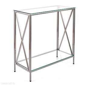 Консольный столик с полкой в прихожую AllConsoles  1031-CS clear