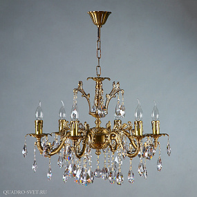 Люстра подвесная AMBIENTE Granada 2118/6 AB Tear Drop
