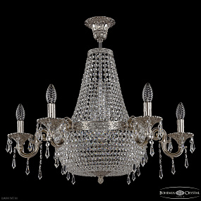 Подвесная хрустальная люстра Bohemia IVELE Crystal 2205H203/6/70IV Ni Drops