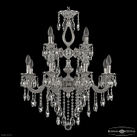 Хрустальная подвесная люстра Bohemia IVELE Crystal Florence 71301/8+4/210 B NW