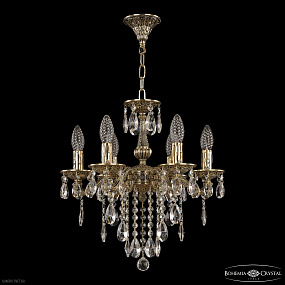 Хрустальная подвесная люстра Bohemia IVELE Crystal 70126/6/125 B GB
