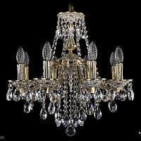 Литая подвесная люстра с хрусталем Bohemia IVELE Crystal 1771/8/150/B/GW
