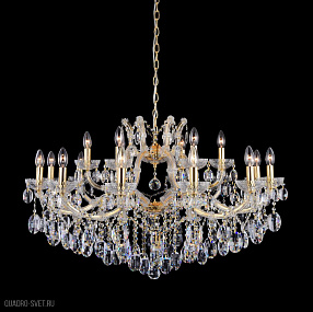 Большая люстра Crystal Lux HOLLYWOOD SP12+6 GOLD
