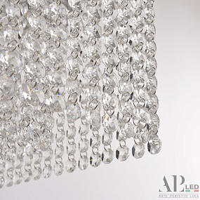 Хрустальная подвесная светодиодная люстра APL LED Sicilia SH05.57.A.Ni.4000