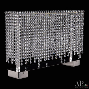 Хрустальная светодиодная настольная лампа APL LED Sicilia SH500.L1.60.B.Ni.4000