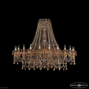 Большая хрустальная люстра Bohemia IVELE Crystal 1411/24/530 G M777