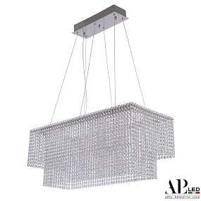 Хрустальная подвесная светодиодная люстра APL LED Sicilia SH05.74.C.Ni.4000