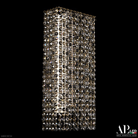 Бра хрустальное светодиодное APL LED Rimini S500.B1.20-45.A.3000.Gold.Clear.801.731