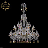 Большая хрустальная люстра Bohemia Art Classic 11.12.16+8+4.400.2d.XL-156.Gd.Sp.K777